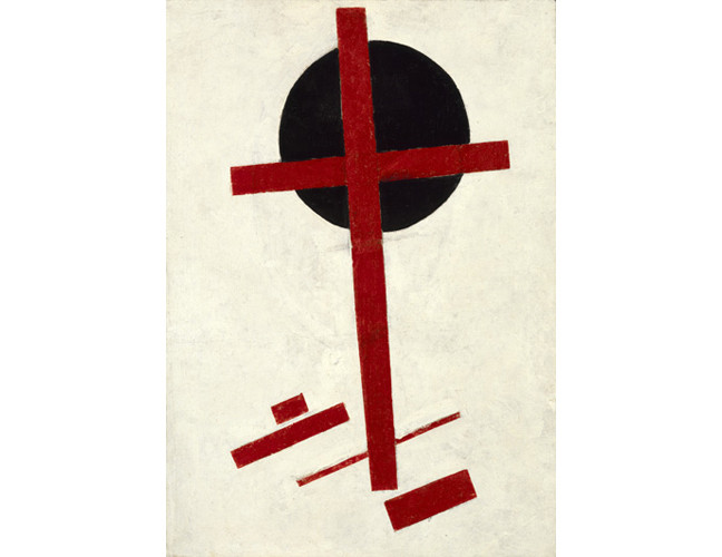 Kazimir Malevich, Mystic Suprematism (Red Cross on Black Circle), 1920–22, coll. Stedelijk Museum Amsterdam
