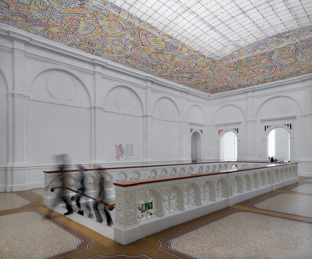 Keith Haring, Untitled (velum), 1986. Installation 2017. Photo: Gert Jan van Rooij. Collection Stedelijk Museum Amsterdam