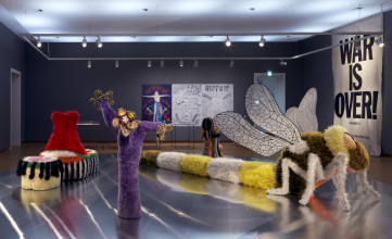 Installation view, Amsterdam, the Magic Center: Art and counter culture 1967-1970, 2018, Stedelijk Museum Amsterdam. Photo: Gert Jan van Rooij