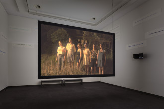 Rory Pilgrim, The Undercurrent, multimedia installation, 2019-ongoing. Prix de Rome 2019. Photo: Daniel Nicolas Courtesy the artist and andriesse eyck galerie, with special thanks to MING Studios and David Andrews (posters).
