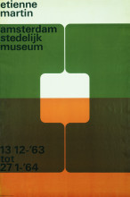 Wim Crouwel, affiche Etienne Martin, 1963. Collectie Stedelijk Museum Amsterdam