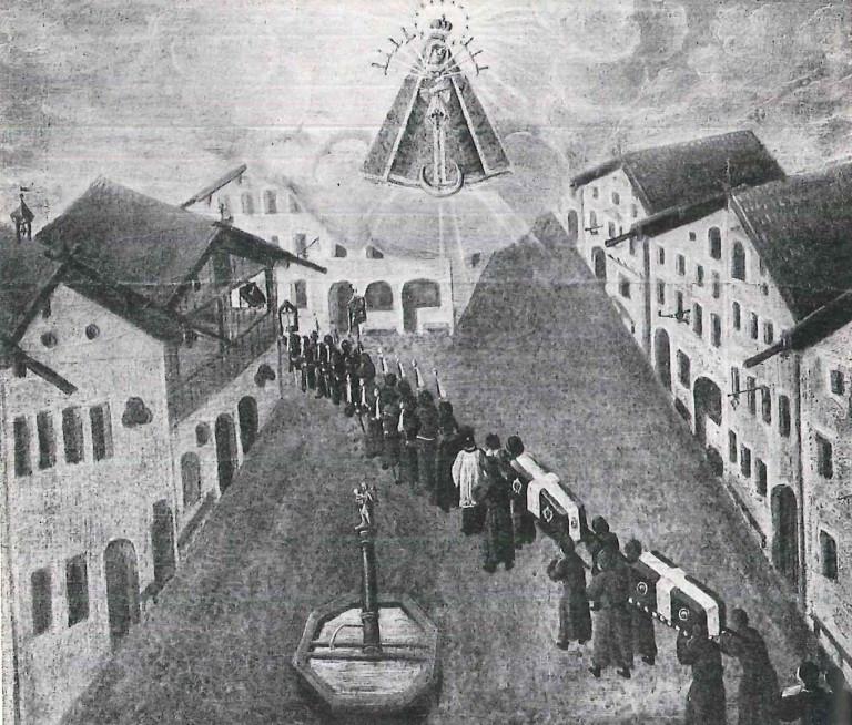 Votive painting, paint on panel, St. Nikolaus Church, Murnau