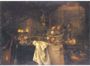 Henri Matisse, Stilleven naar Het dessert van Jan Davidsz. de Heem, 1893, olieverf op doek, 72 x 100 cm, Musée Matisse, Nice