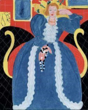 Henri Matisse, Femme en blue / Vrouw in het blauw, 1937 olieverf op doek 92,7 x 73,7 cm Philadelphia Museum of Art: Schenking Mrs. John Wintersteen, 1956 © Succession H. Matisse, c/o Pictoright Amsterdam 2014