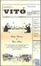 Cover 'Vitó', jaargang II, no. 8. Destijds verstuurd door Stanley Brown vanuit Curaçao naar de Provo’s. Collectie Rijksmuseum Amsterdam. Uitgevers-Stichting Vitó.