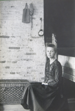 Louwrien Wijers sitting, 1971. Collection Louwrien Wijers