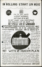 Witte Huizenplan (White Dwellings Plan), pamphlet, 1966, Provo, Collection International Institute of Social History (IISG)
