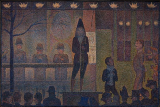 George Seurat, 'Parade de Cirque', 1887/1888. Metropolitan Museum, New York.