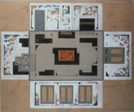 Chris Beekman, Ontwerp voor een tuinkamer voor Robert van 't Hoff, 1920. Centraal Museum Utrecht.