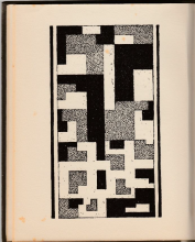 Chris Beekman, Abstracte pagina uit de Gast-vertellers (1924). Stedelijk Museum, Amsterdam.