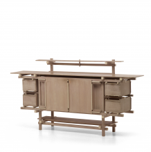 Fig. 5 Gerrit Rietveld, Elling Buffet, 1919, stained and painted beech, beech plywood (three-ply), and birch plywood, (three-ply), 104 x 200 x 45 cm. The original was lost in a a fire. This example wasmade in 1951 by G.A. vand e Groenekan, under the contr