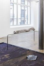 Isabelle Andriessen, 'Tidal Spill' (series of 4), 2018, ceramics, aluminum, metal, chemicals, courtesy the artist.