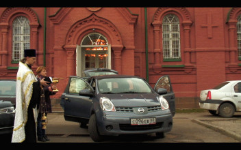 Polina Medvedeva, ‘The Champagne Drinkers: Russia's Informal Economy from the Back Seat of a Taxi’, 2015-2018, video projection, 2-channel video installation on 4 smartphones, 5 car seats, courtesy the artist.