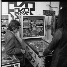 Photo taken by Hans Brinkman for the planned pinball issue of “The Situationist Times.”