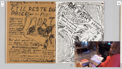Screenshot from the online interface to “The Situationist Times.”