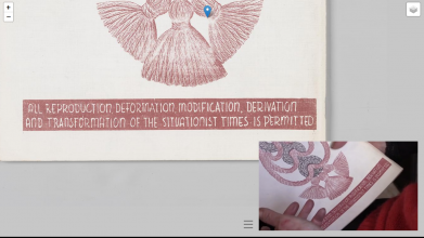 Screenshot from the online interface to “The Situationist Times.”