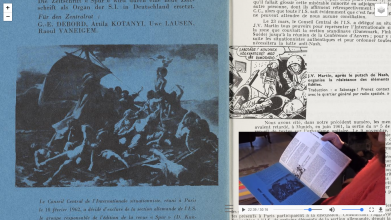 Screenshot from the online interface to “The Situationist Times.”