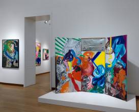 Zaalopname ‘Pinball Wizard: The Work and Life of Jacqueline de Jong’, 2019, Stedelijk Museum Amsterdam. Foto: Gert Jan van Rooij.