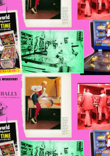 Zaalopname (detail behang) ‘Jacqueline de Jong & The Situationist Times: Same Player Shoots Again’, Torpedo, Oslo, Noorwegen, 11 mei–2 september 2018. Foto: Øivind Bakken.