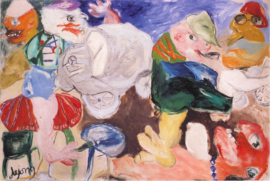 Jacqueline de Jong, “Le Pazze della Piazza Ascona,” 1966. Private collection. Courtesy of the artist.