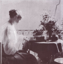 Bé de Waard, 1909-1911, foto uit de nalatenschap van haar verloofde Leó Popper, MTA Lukács Archívum, Boedapest.