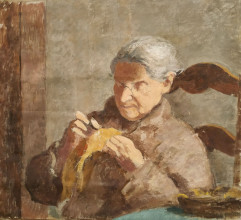 Bé de Waard, Portret van een vrouw, datering onbekend, olieverf op doek, particuliere collectie.