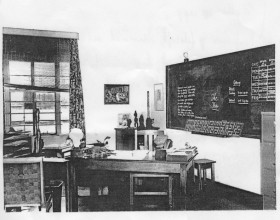 Art history room (kunstgeschiedenislokaal), University of Durban, Prof C Lxxxx History of Art, Salisbury Island. Foto: Kwa-Zulu Archives.