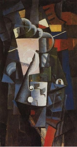 Kazimir Malevich: Vanity Box, 1914, 25 x 49, oil on canvas, State Tretiakov Gallery, Moscow