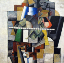 Kazimir Malevich: Portrait of Mikhail Matiushin, 1913, oil on canvas, 106.5 x 106.5, State Tretiakov Gallery, Moscow