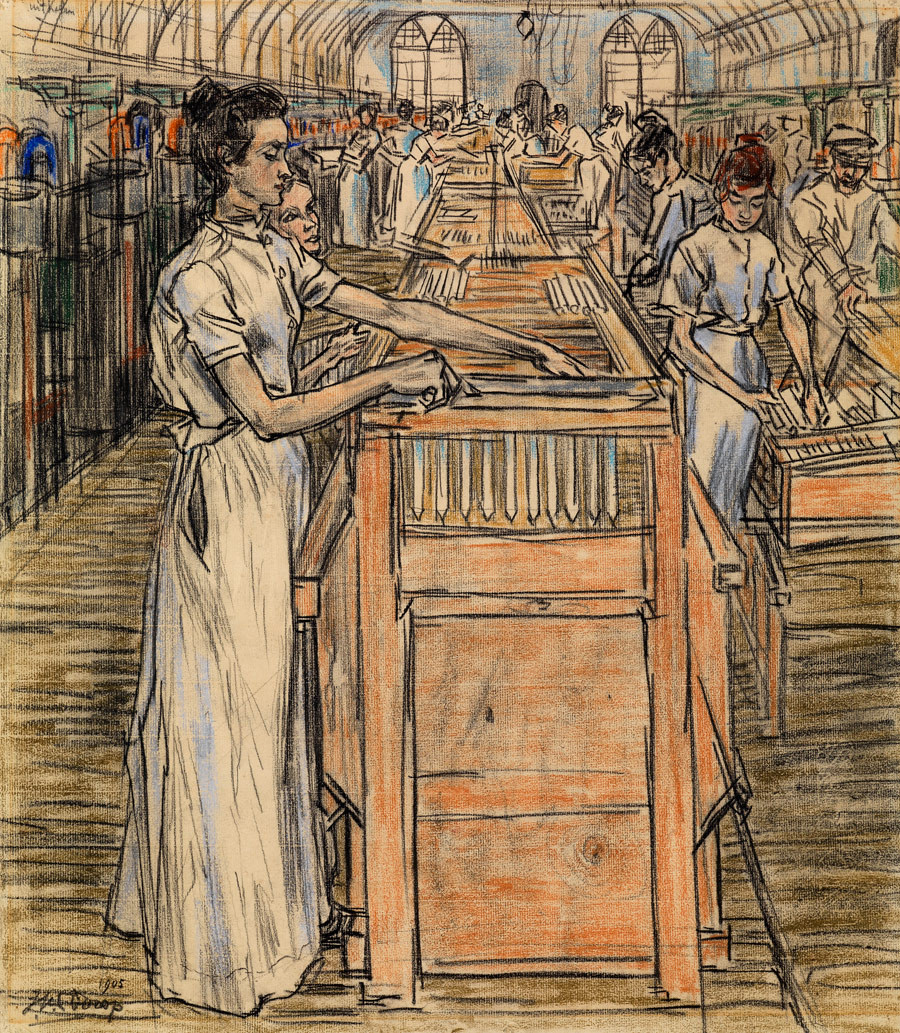 Jan Toorop, De gieterij, 1905