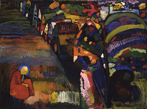 Wassily Kandinsky, Bild mit Häusern, 1909