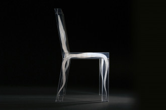 16. Studio Drift, Ghost Chair from the Ghost Collection (2008), plexiglass, sub surface laser engraving