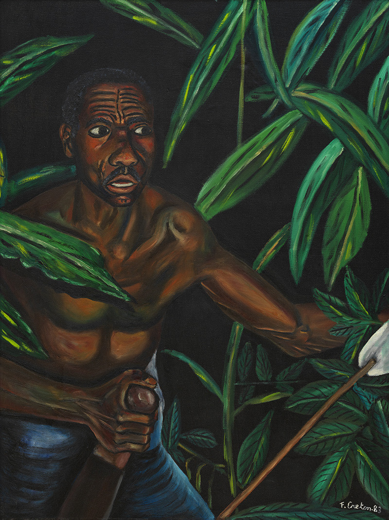 Frank Creton, Vluchteling, 1983. Collectie Factor-IJ, Amsterdam. Foto: Gert Jan van Rooij