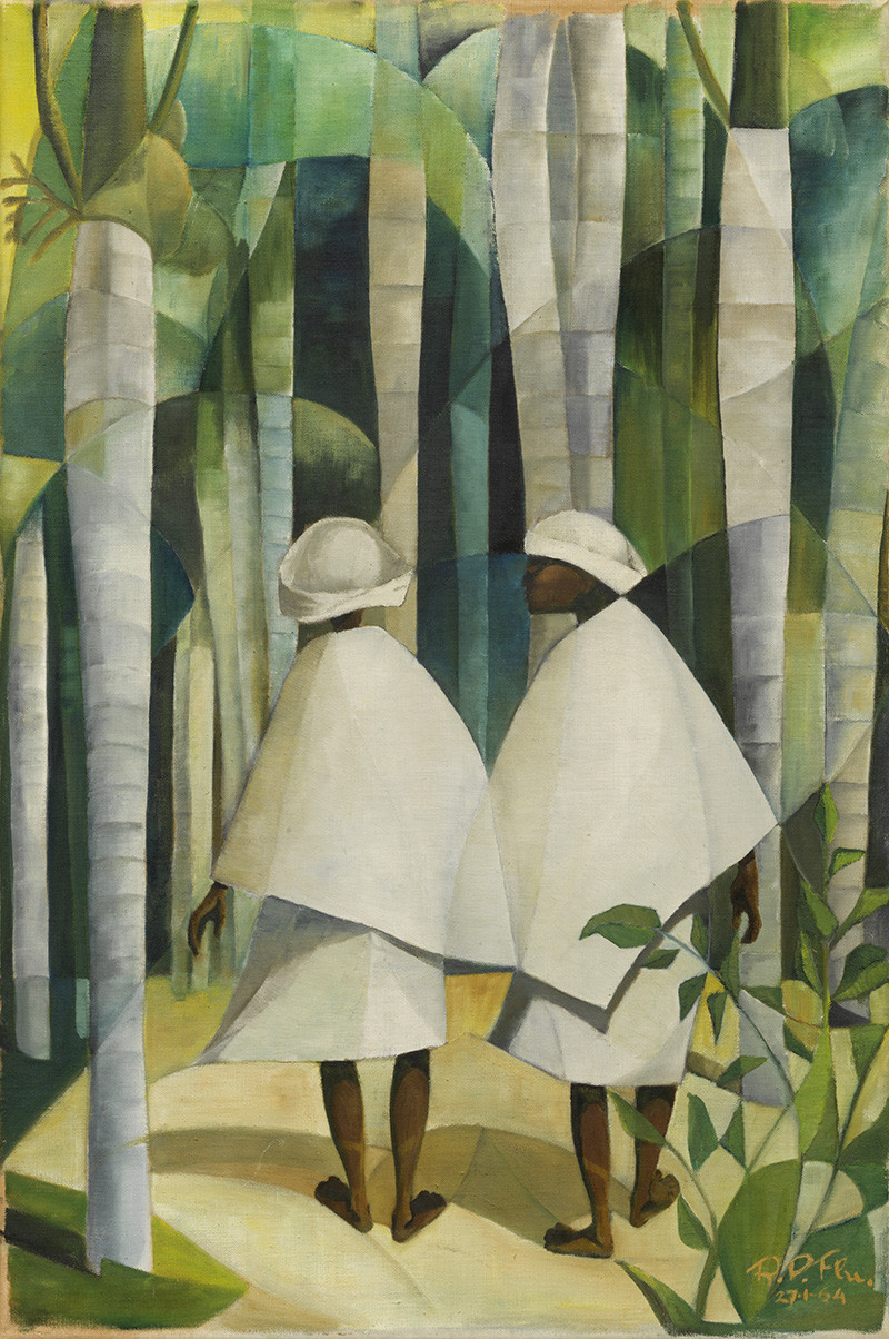 Ron Flu, Bidvrouwtjes in de Palmentuin, 1964. Collectie Stedelijk Museum Amsterdam. Foto: Gert Jan van Rooij