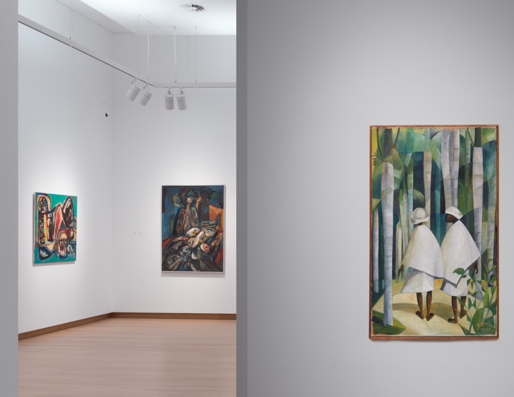 Zaalopname Surinaamse School: Schilderkunst van Paramaribo tot Amsterdam, Stedelijk Museum Amsterdam. Foto: Gert Jan van Rooij