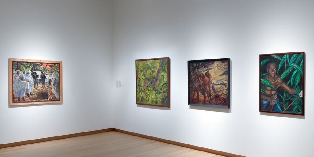 Zaalopname Surinaamse School: Schilderkunst van Paramaribo tot Amsterdam, Stedelijk Museum Amsterdam. Foto: Gert Jan van Rooij