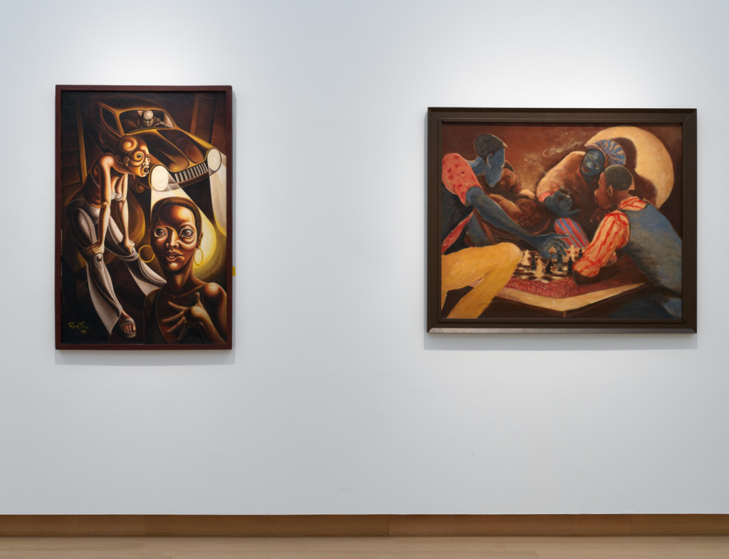 Zaalopname Surinaamse School: Schilderkunst van Paramaribo tot Amsterdam, Stedelijk Museum Amsterdam. Foto: Gert Jan van Rooij