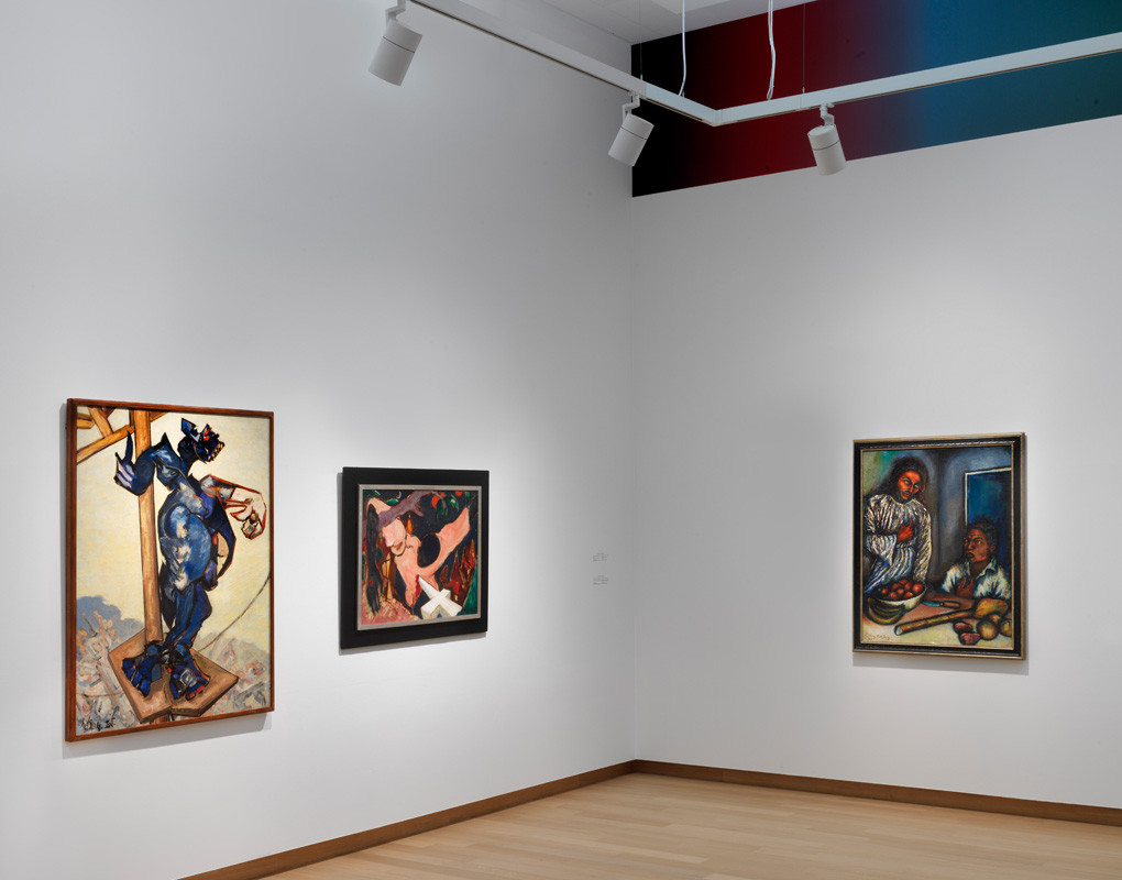 Zaalopname Surinaamse School: Schilderkunst van Paramaribo tot Amsterdam, Stedelijk Museum Amsterdam. Foto: Gert Jan van Rooij