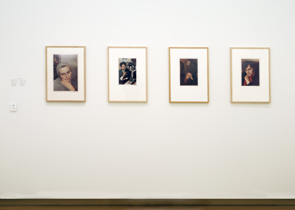 Giselle Freund, from left to right: Adrienne Monnier, 1938-1939; Jean Cocteau, 1939; André Gide, 1939; Colette, 1939. Photo: Peter Tijhuis.