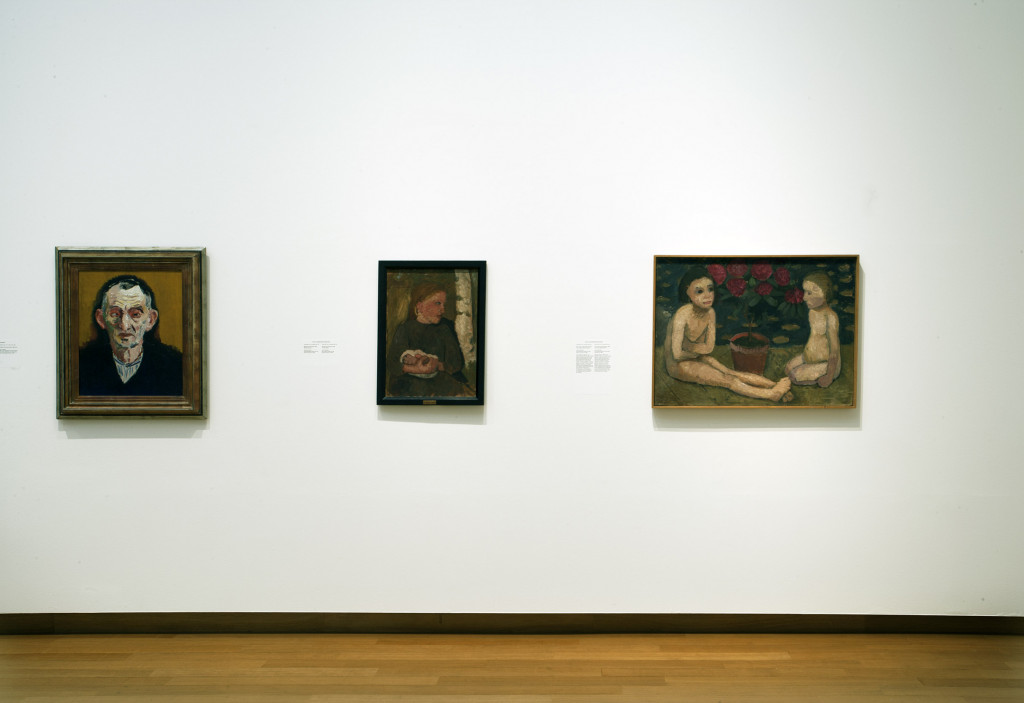 From left to right, works by: Kees van Dongen, gift of VVHK, 1962; Paula Modersohn-Becker, 2 x, both gifts of baron Edouard von der Heydt, Ascona, 1962. Photo: Peter Tijhuis.