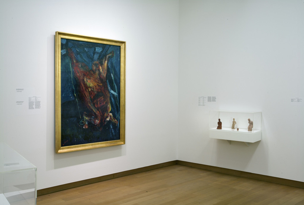 From left to right, works by Waldemar George (publication), Chaim Soutine, Stedelijk Museum, formerly on loan from P.A. Regnault; Moissey Kogan (4 x), far right: gift of Friends of the artist, led by Prof. J. Bronner, 1939. Photo: Peter Tijhuis.