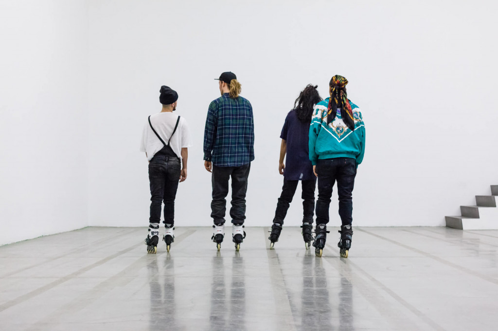 Alex Baczynski-Jenkins, Us Swerve (2014). Performance documentation: Swiss Institute, New York, 2016. Photo: Daniel Pérez