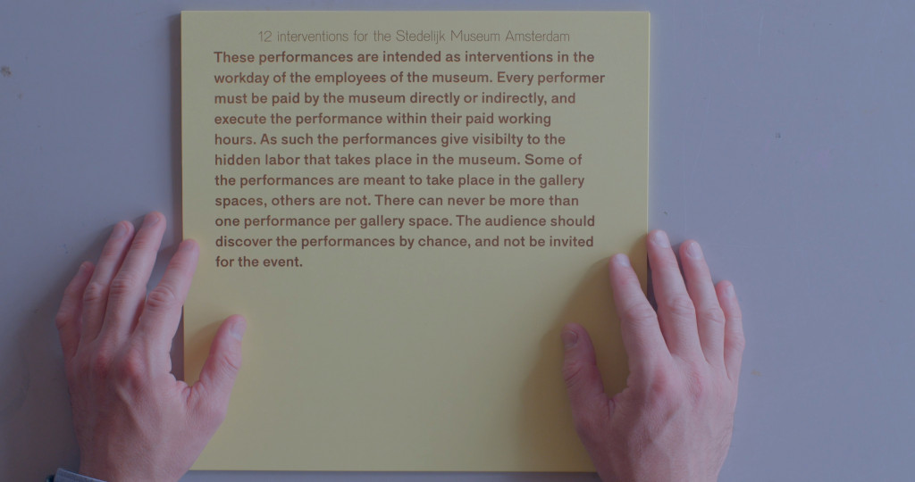 Sander Breure & Witte van Hulzen, 12 Interventions for the Stedelijk Museum Amsterdam, 2021. Collection Stedelijk Museum Amsterdam. © Sander Breure & Witte van Hulzen