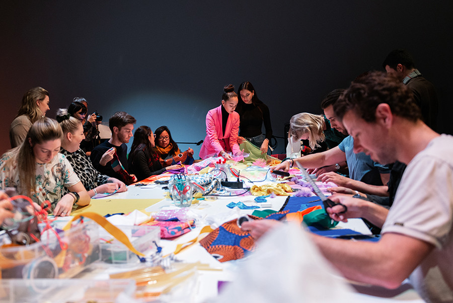 Workshop van The New Originals tijdens Museumnacht 2019. Foto LNDW studio