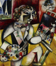 Marc Chagall, ‘Zelfportret met zeven vingers’, 1912-13