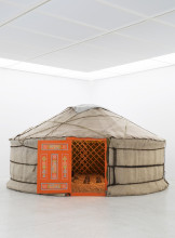 Nam June Paik, The Mongolian Tent, 1993. LWL-Landesmuseum für Kunst und Kulturgeschichte Westfälisches (Munster, Germany) © Estate of Nam June Paik