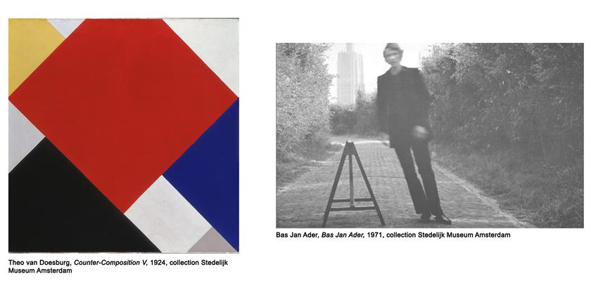 Werk van Theo van Doesburg en van Bas Jan Ader