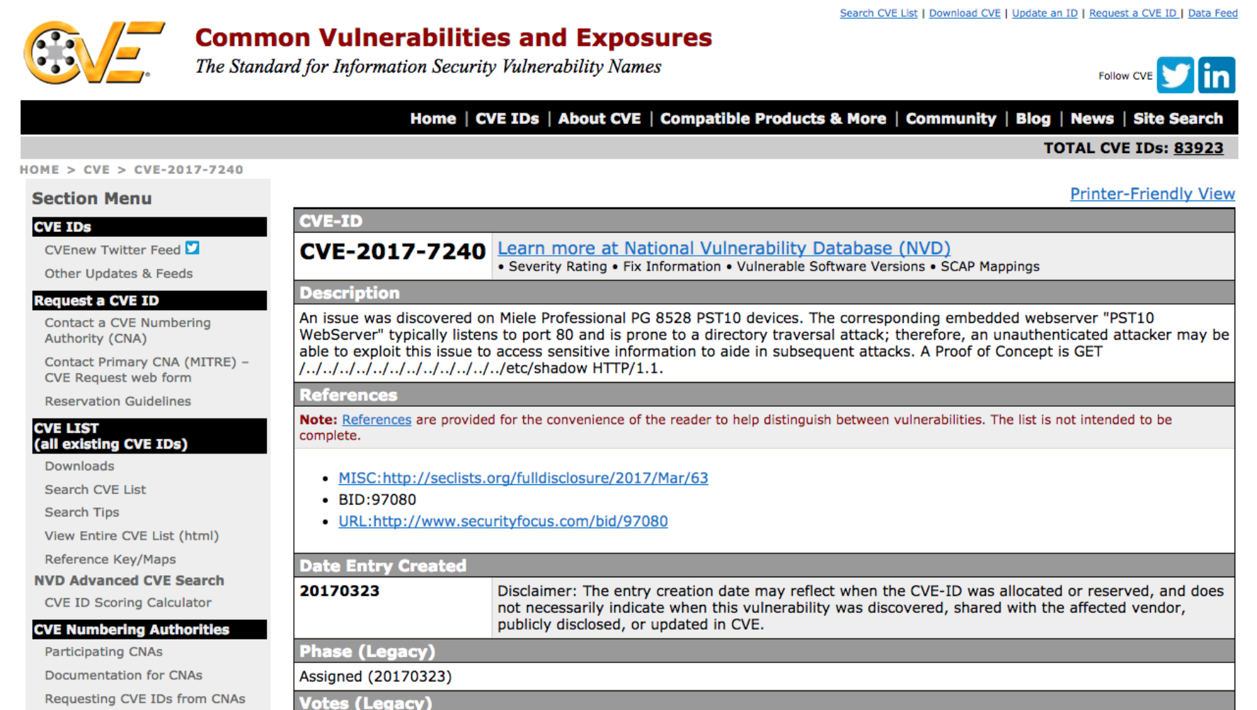 Cve Miele