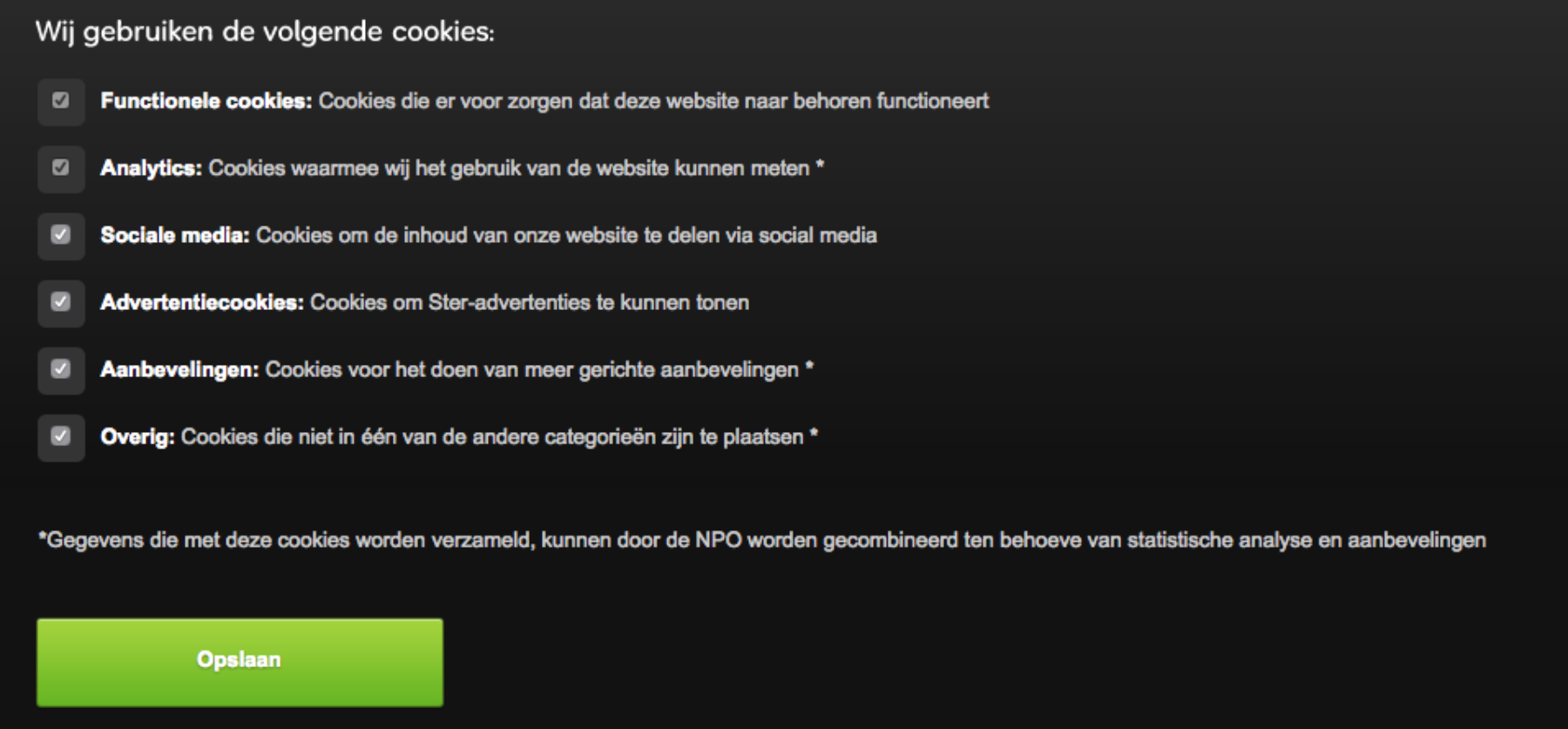 Npo Cookies