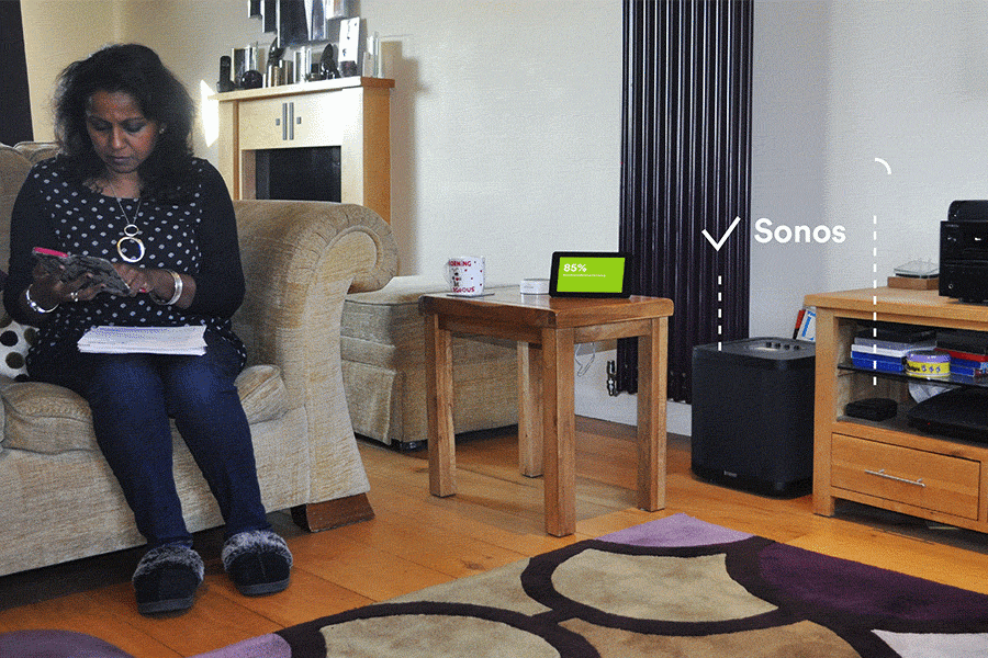 Geetha With Broadband Monitor